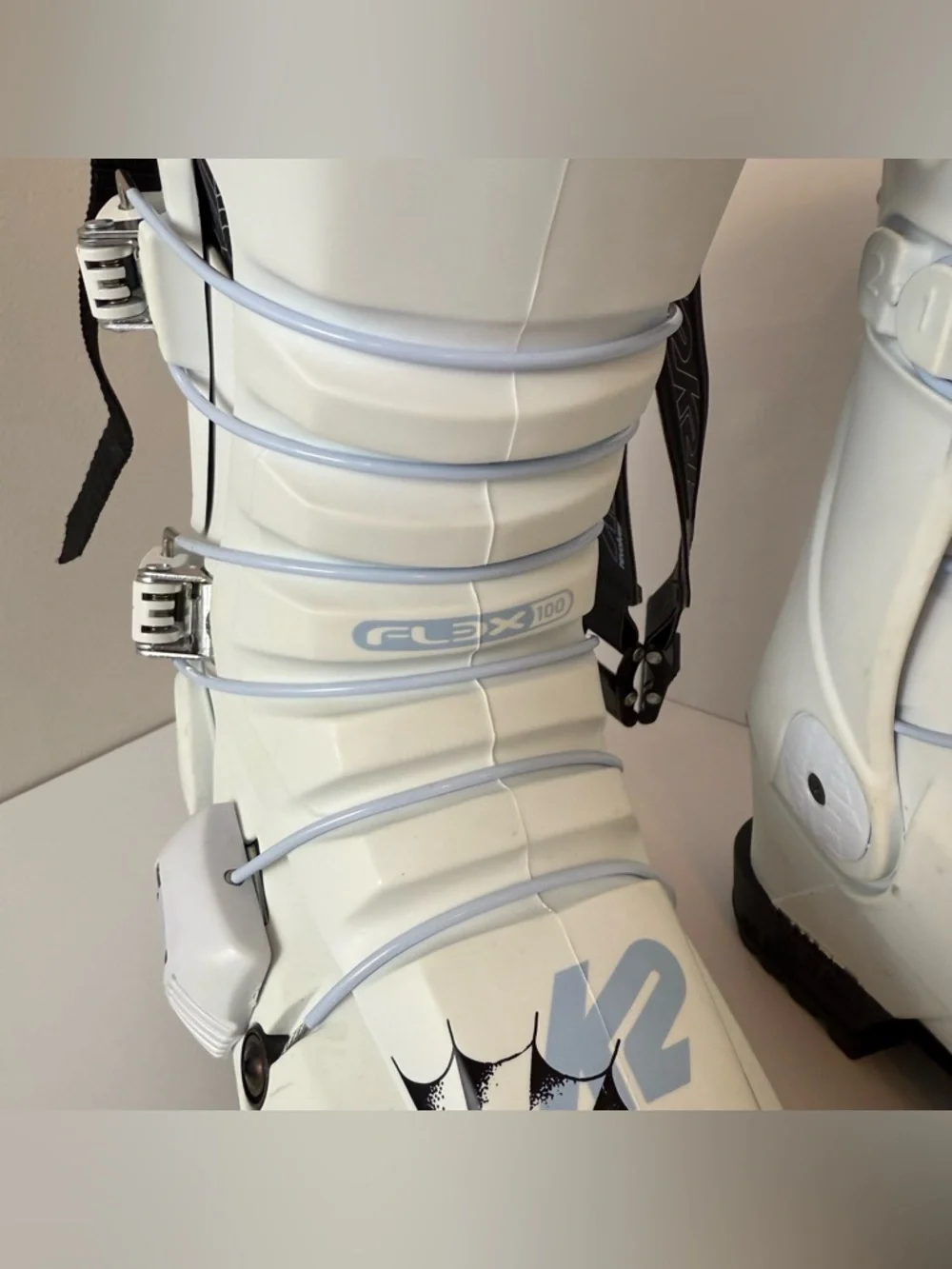 K2 White Revolver TBL Pro Ski Boots